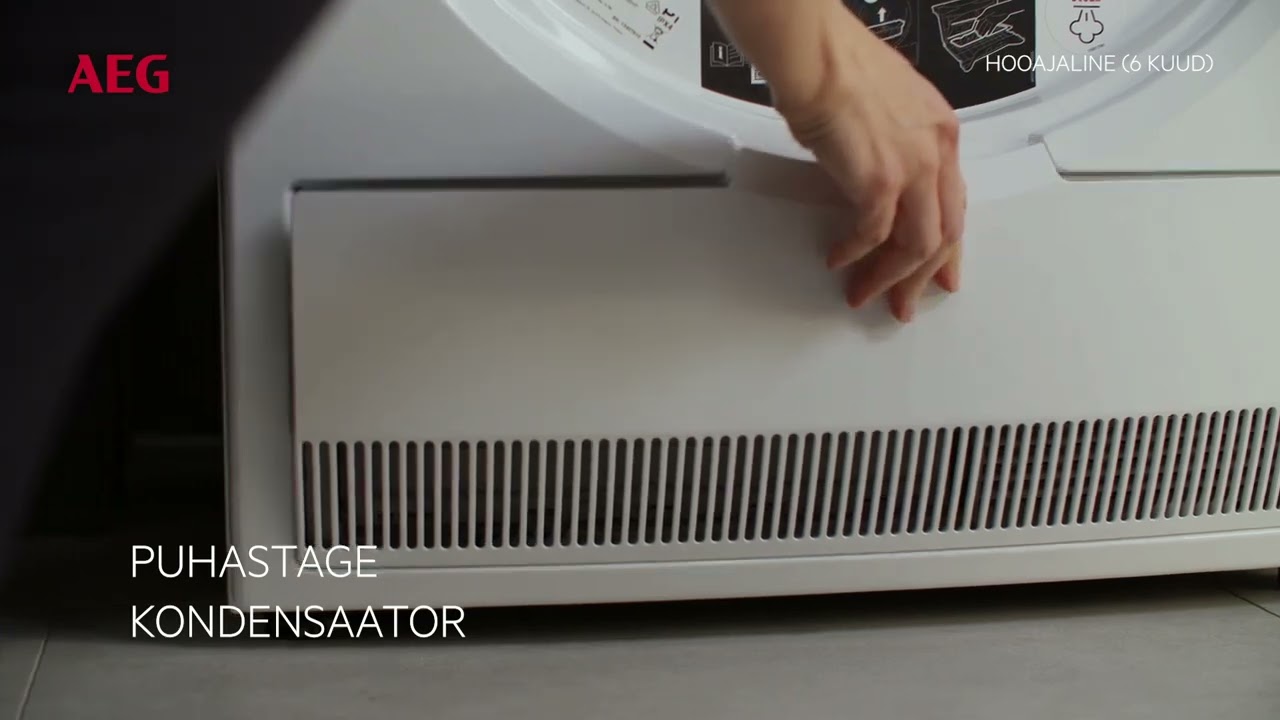 AEG trummelkuivati hooldus