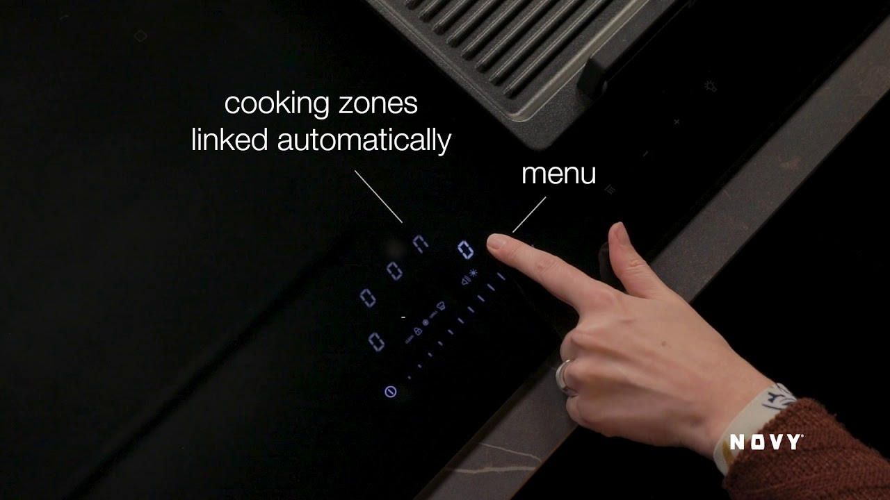 The Novy induction hob: how does the grill function work