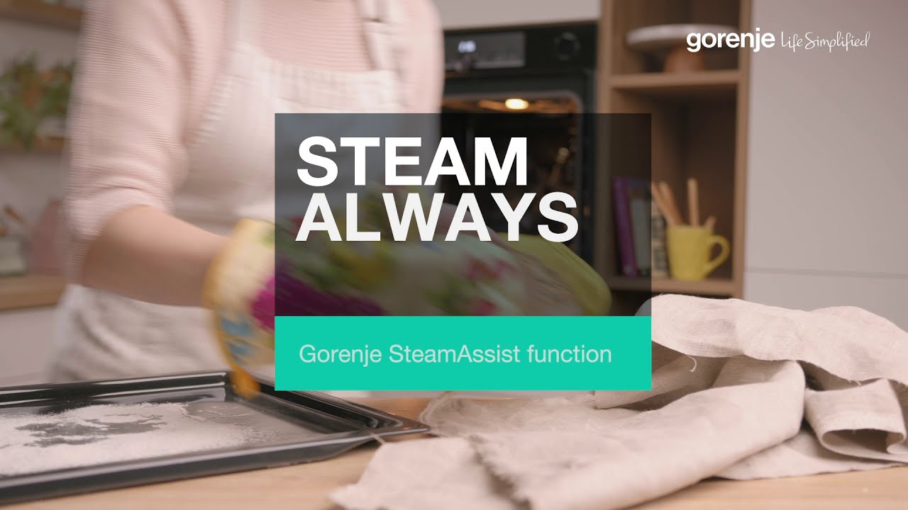 How it works • Gorenje •  OptiBake ovens • SteamAssist