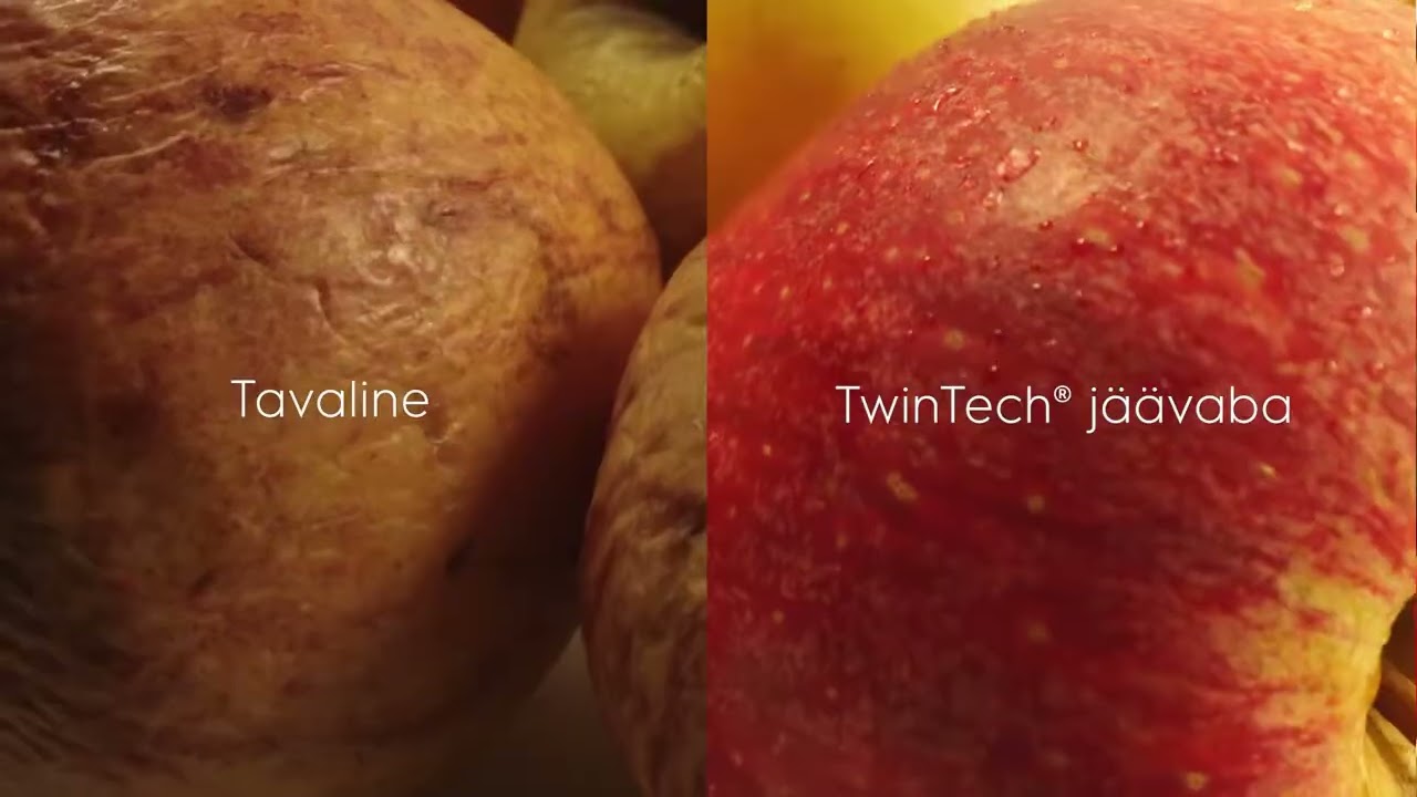 TwinTech® jäävaba külmik sügavkülmik hoiab toidu mahlase ja värskena