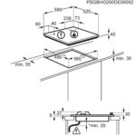 Gaasipliidiplaat Electrolux KGG6426K joonis