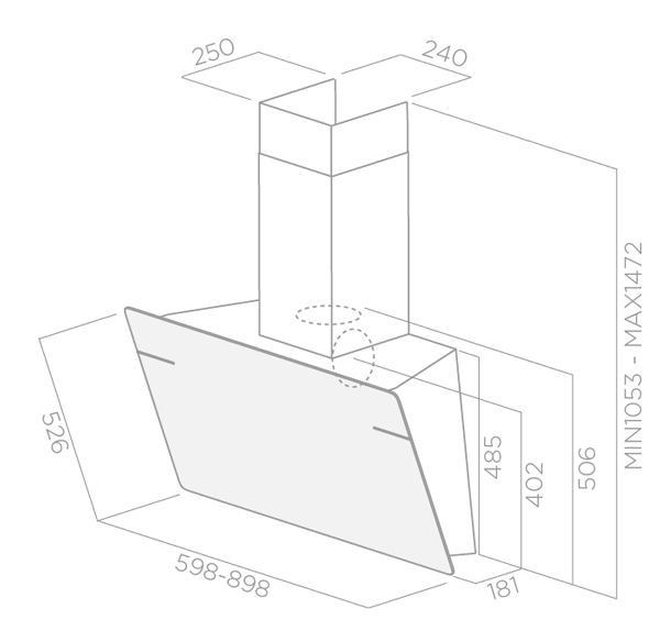 Õhupuhasti Elica L'ESSENZA joonis