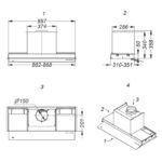 Integreeritav õhupuhasti Novy Fusion Pro 8740 antratsiit