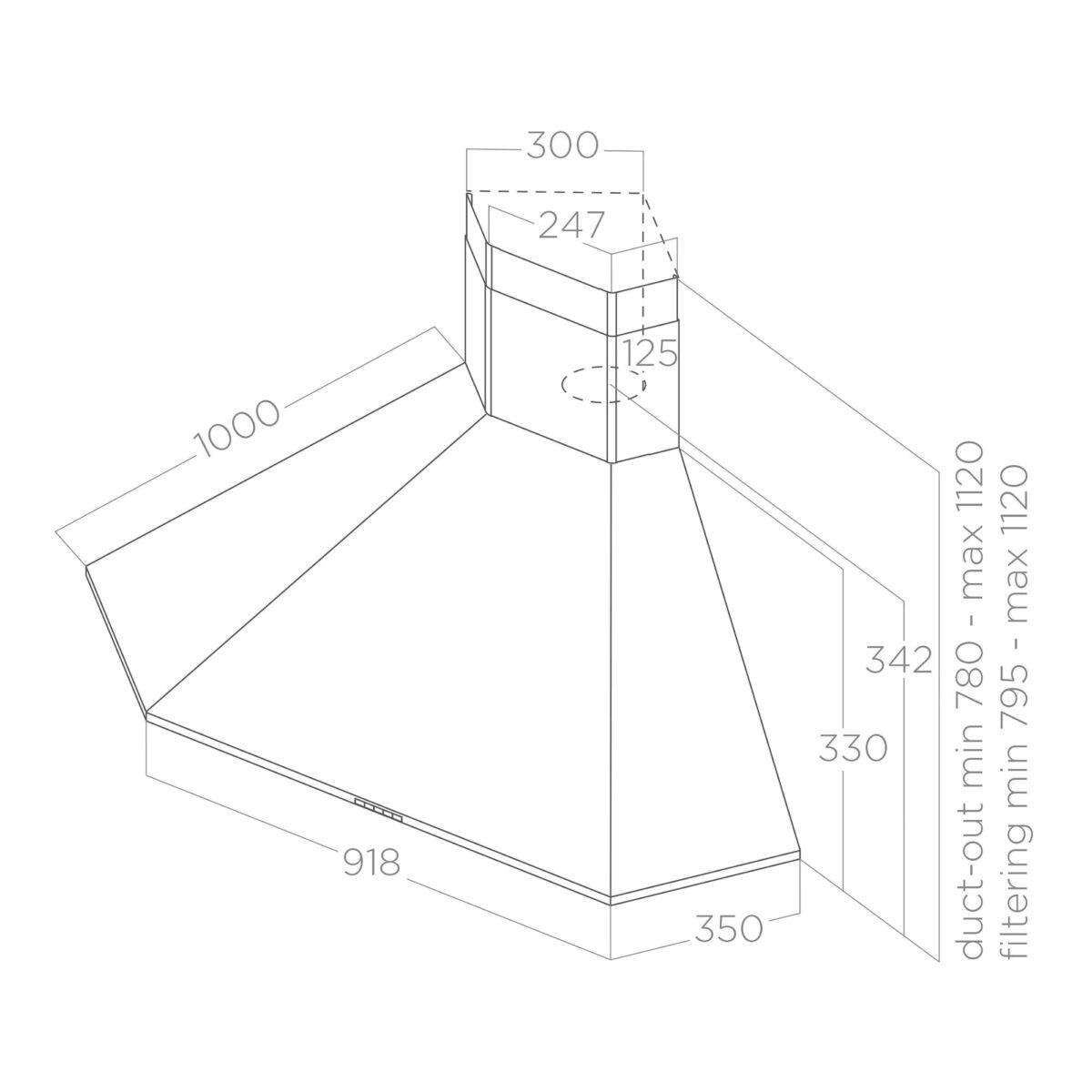 Õhupuhasti Elica ACUTA joonis