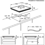 Electrolux pliidiplaadi paigaldusjoonis