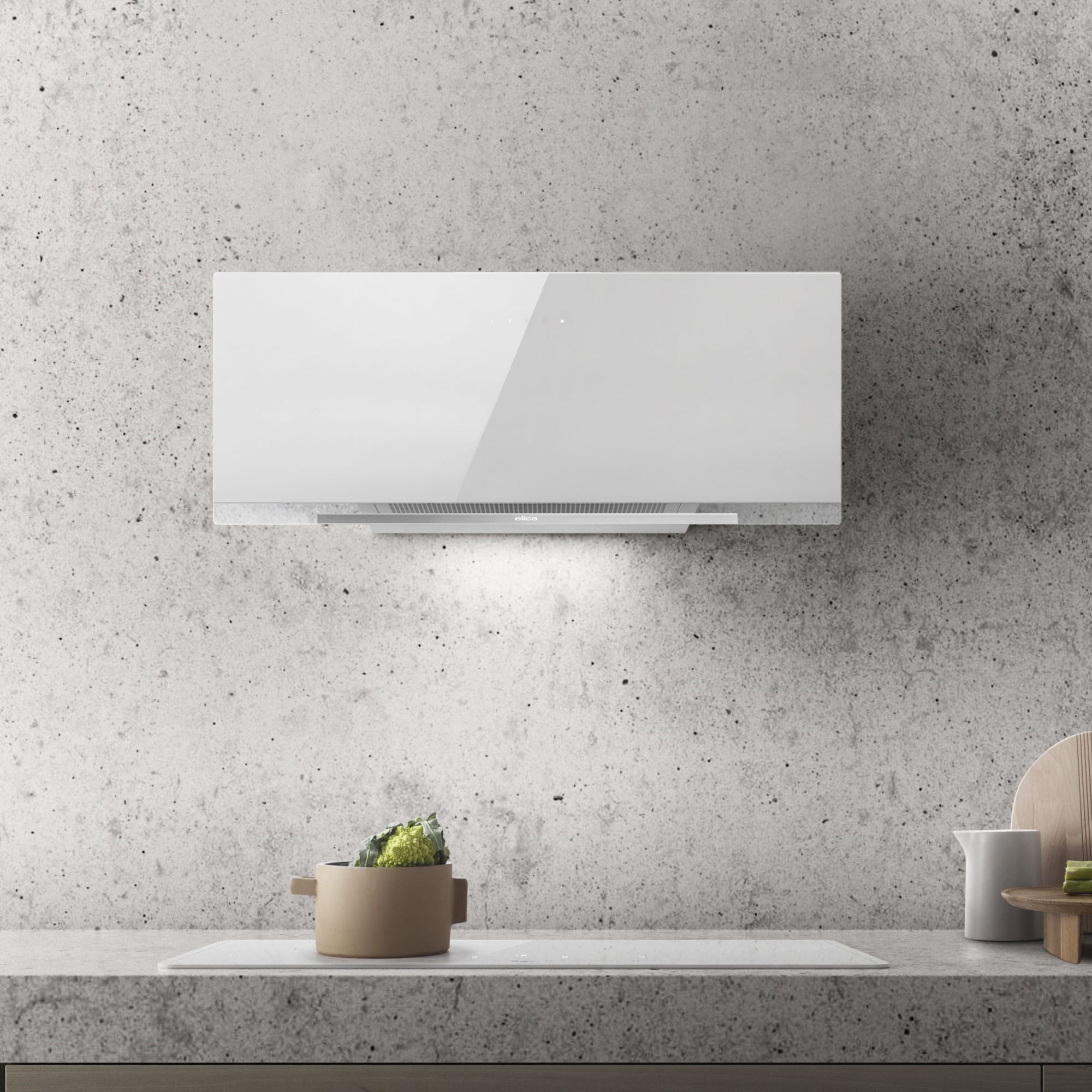 Õhupuhasti ELICA APLOMB WHA60 valge klaas PRF0166940 Õhupuhasti ELICA APLOMB WH/A/60 valge klaas - Image 1