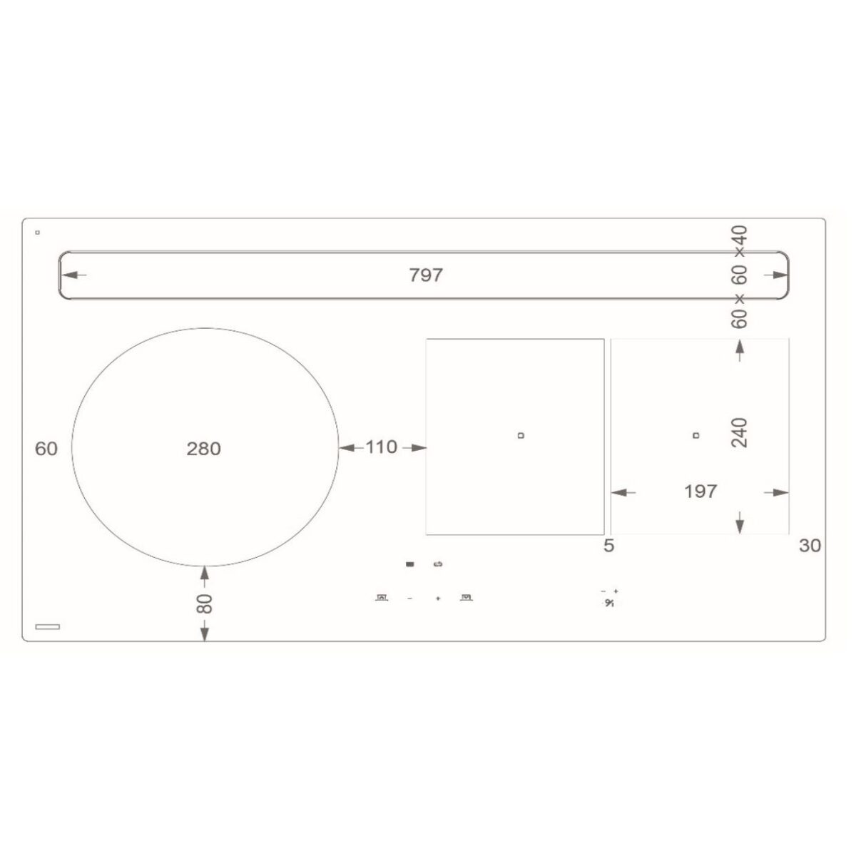 Pliidiplaat koos õhupuhastiga NOVY Panorama Power 1831