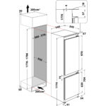 Integreeritav külmik Whirlpool 177