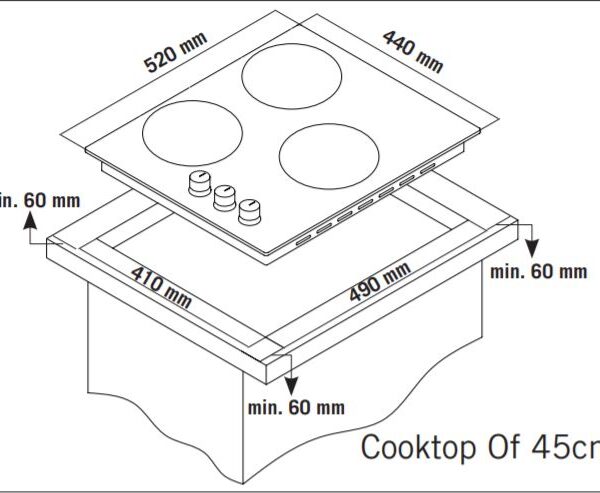 Keraamiline pliidiplaat Simfer H4.030.DECSP