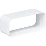 Ventilatsioonitoru ELICA KIT0121001 horisontaalne liitmik valge plastik