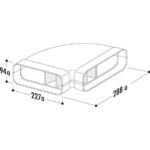 Ventilatsioonitoru ELICA horisontaalne liitmik 90° plastik KIT0121004
