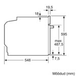 Integreeritav ahi mikrolainefunktsiooniga Bosch HMG976RB1S