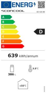 Scandomestic vitriinkülmik SD420BE