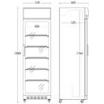 Scandomestic vitriinkülmik SD420BE