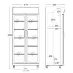 Scandomestic vitriinkülmik SD881BHE - Image 2