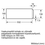 Integreeritav vaakumsahtel Bosch BVE9101B1