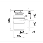 Köögihunt toidujäätmete purustaja BLANCO FWD Lite​