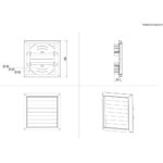 Välisrest ventilatsioonitorule AEG M2CKCF12