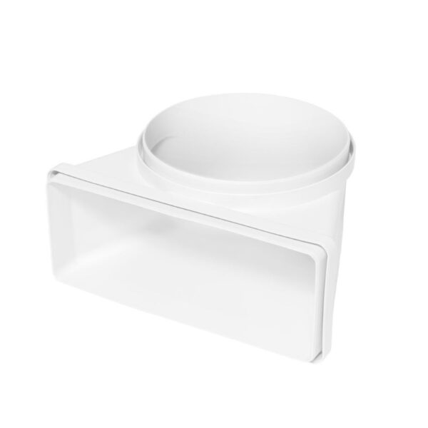 Ventilatsioonitoru lapik ümar liitmik 90° plastik AEG M2CKCF03