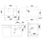 BLANCO ANDANO 500/180-U roostevaba valamu - Image 5