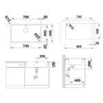 BLANCO ANDANO 700-IF roostevaba valamu - Image 6