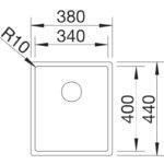 BLANCO CLARON 340-U roostevaba valamu - Image 3