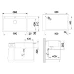 BLANCO NAYA XL 9 valamu