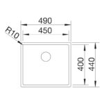 BLANCO CLARON 450-IF roostevaba valamu - Image 3