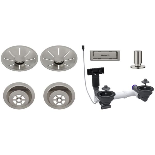 BLANCO InFino kaks äravoolukomplekti nupuga avatav 207445