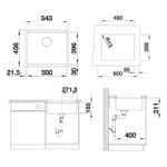 BLANCO SUBLINE 500-U keraamiline valamu - Image 5