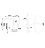 BLANCO LINUS roostevaba köögisegisti joonis