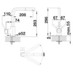 BLANCO MILA-S köögisegisti joonis