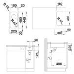 BLANCO SOLIS 180-U roostevaba valamu 526113 joonis