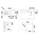 BLANCO TIPO II 6 S roostevaba valamu 526620 joonis