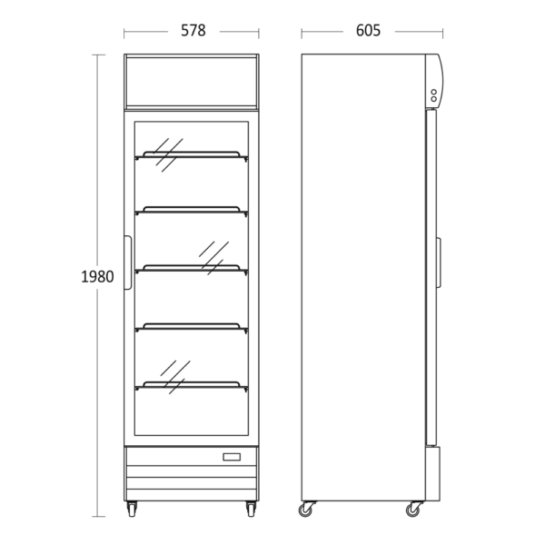 Scandomestic vitriinkülmik SD417BE