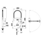 BLANCO CULINA-S II SENSOR köögisegisti 527462 joonis