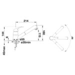 BLANCO DARAS-S köögisegisti joonis
