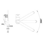BLANCO JANDORA köögisegisti harjatud roostevaba teras 526615 joonis