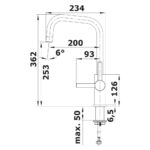 BLANCO JANDORA köögisegisti harjatud roostevaba teras - Image 6