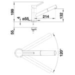 BLANCO KANO-S köögisegisti joonis