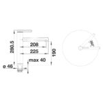 BLANCO LINEE köögisegisti joonis