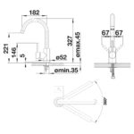 BLANCO MIDA köögisegisti matt must - Image 3