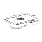 Pliidiplaat õhupuhasti ELICA NIKOLATESLA joonis