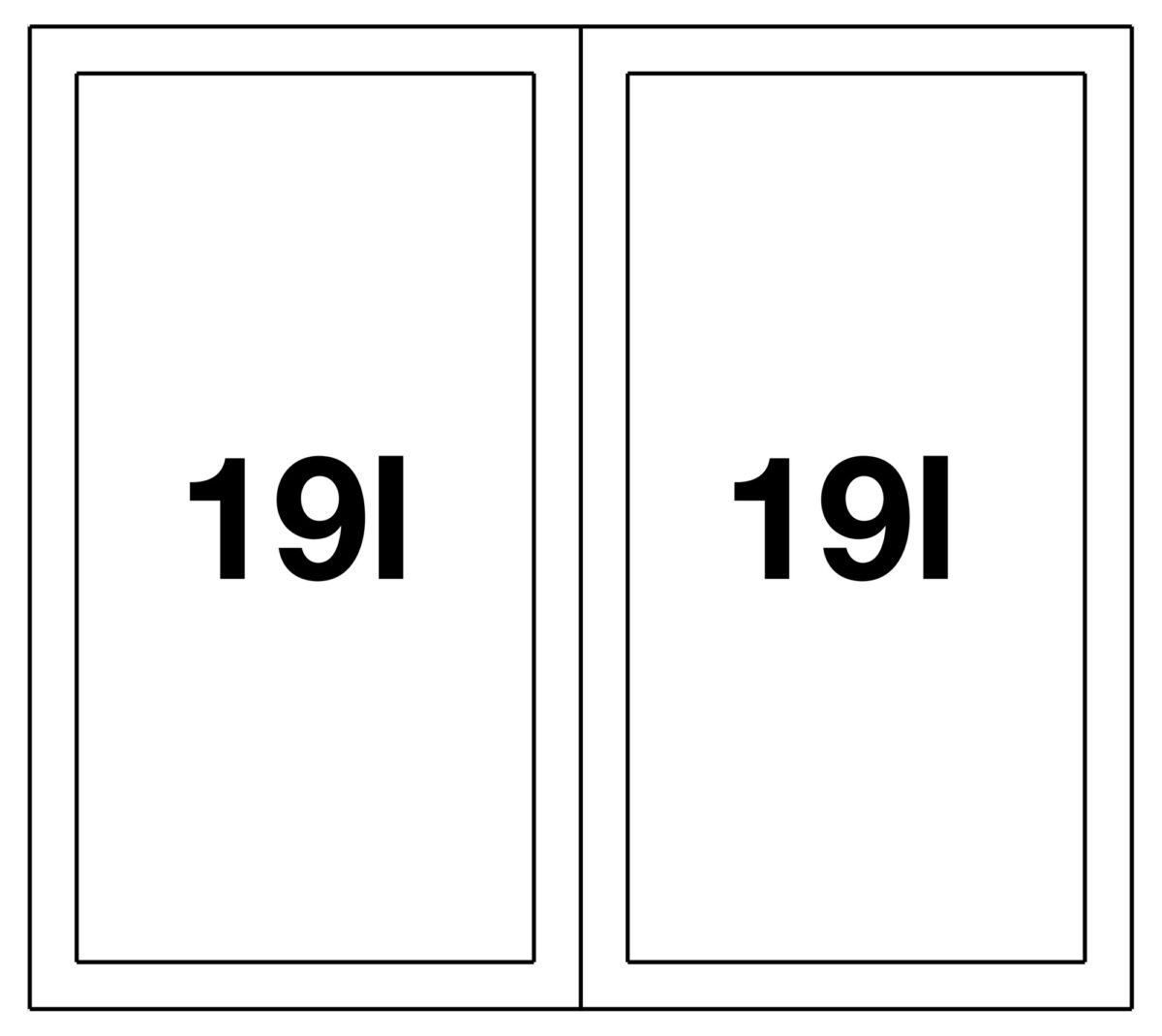 BLANCO sorter 19+19 liitrit