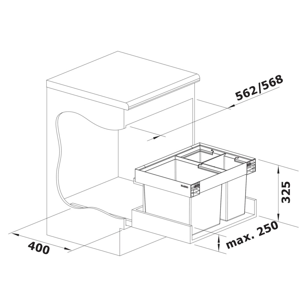 BLANCO sorter FLEXON II LOW XL 60/3 - Image 6