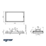 Õhupuhasti FALMEC NUBE 90 valge joonis