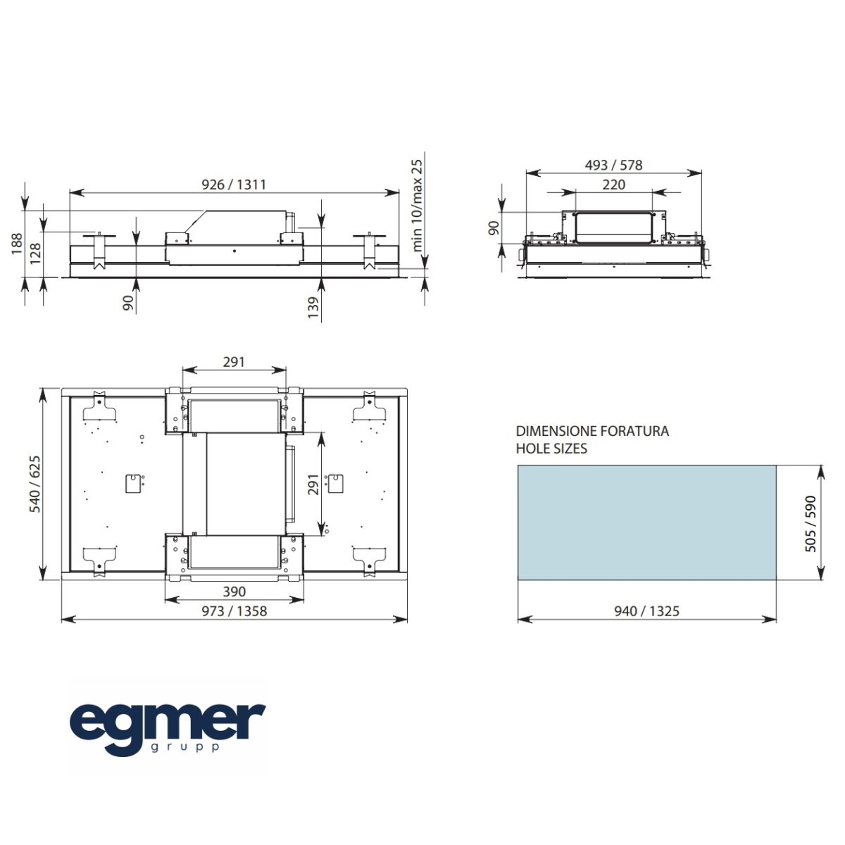 Õhupuhasti FALMEC NUVOLA 90 valge joonis