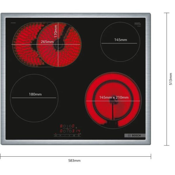 Bosch PKN645BB2E keraamiline pliidiplaat