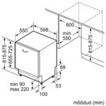 Bosch SMV4ECX30E integreeritav nõudepesumasin - Image 6