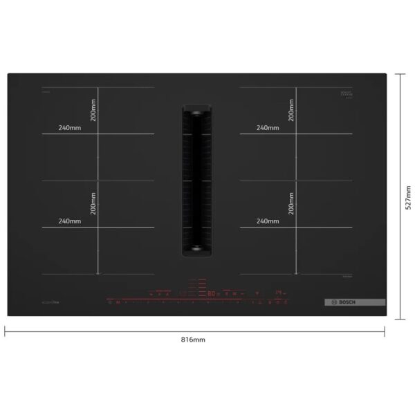 Induktsioonpliidiplaat Bosch koos õhupuhastiga PXX89BD56E